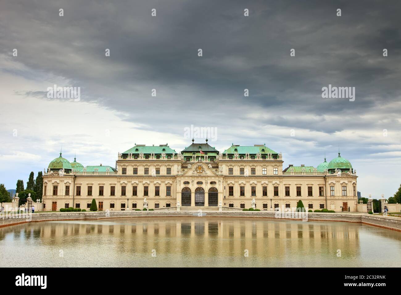 Il palazzo Belvedere, Vienna Foto Stock