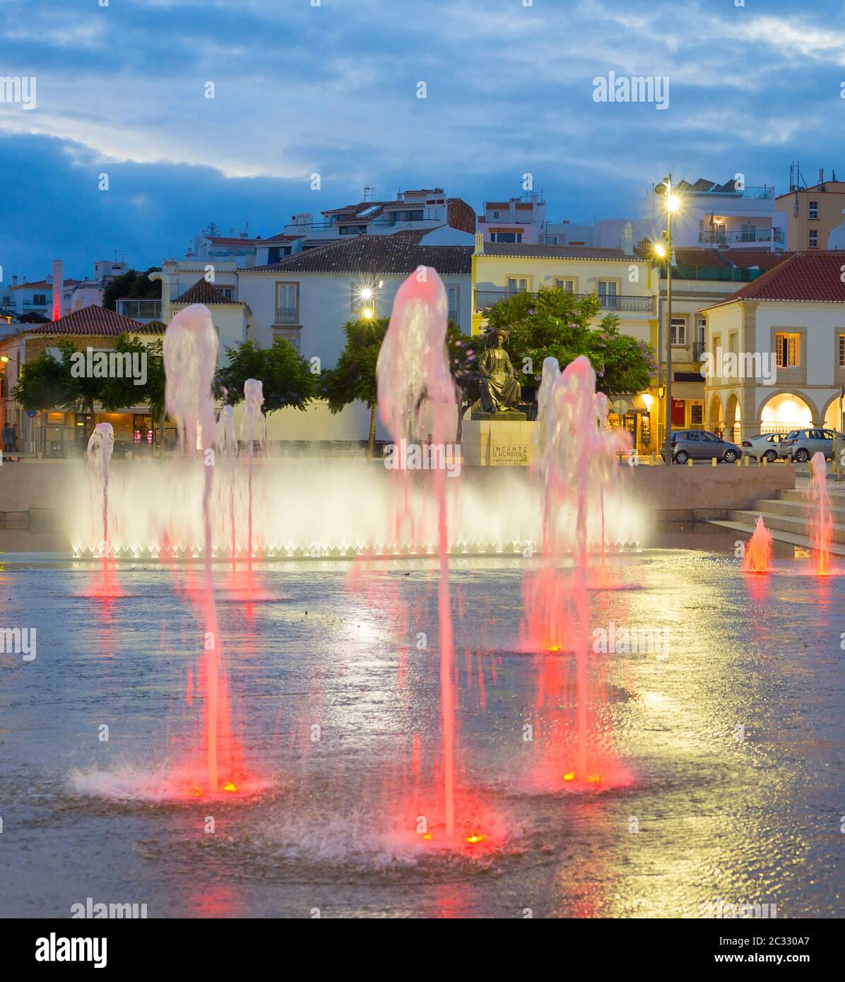 Fontane Città Vecchia Lagos Portogallo Foto Stock