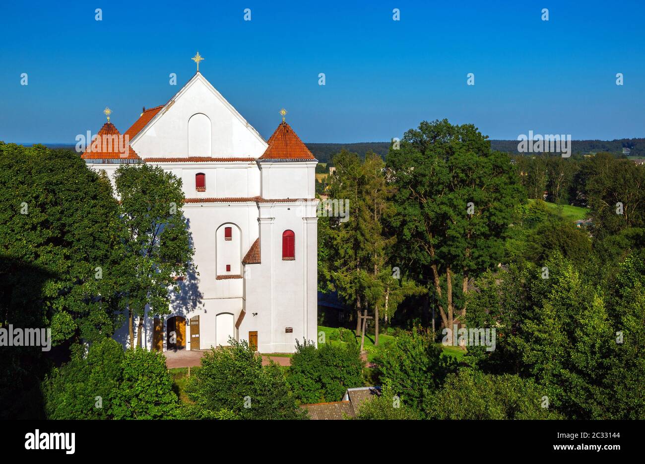 Chiesa Farny della Trasfigurazione del Signore a Navahrudak. Bielorussia Foto Stock