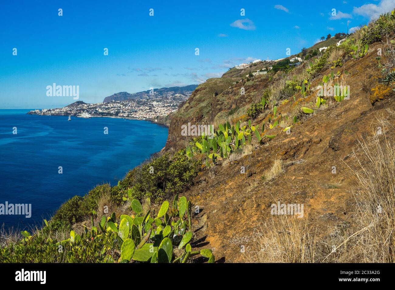 Portogallo, Isole Canarie su Madeira - Canico , Spiaggia di Cristo Rei Foto Stock