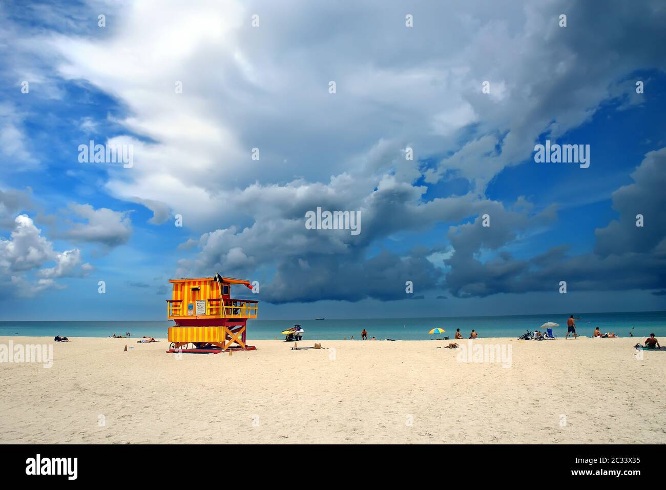 South Beach, Miami Foto Stock