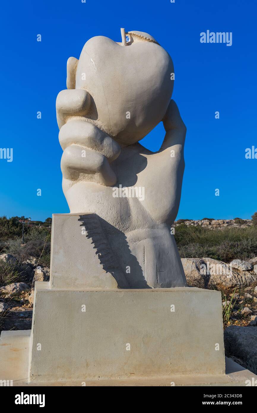 Il famoso parco delle sculture di Ayia Napa a Cipro Foto Stock