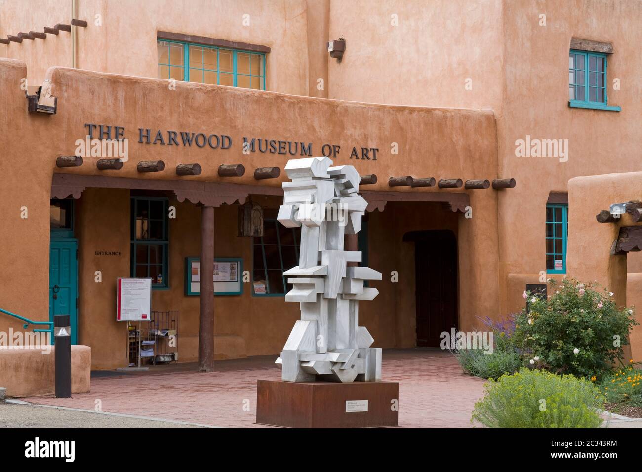 Il Museo d'Arte di Hardwood, Ledoux Street Historic District, Taos, New Mexico, Stati Uniti Foto Stock