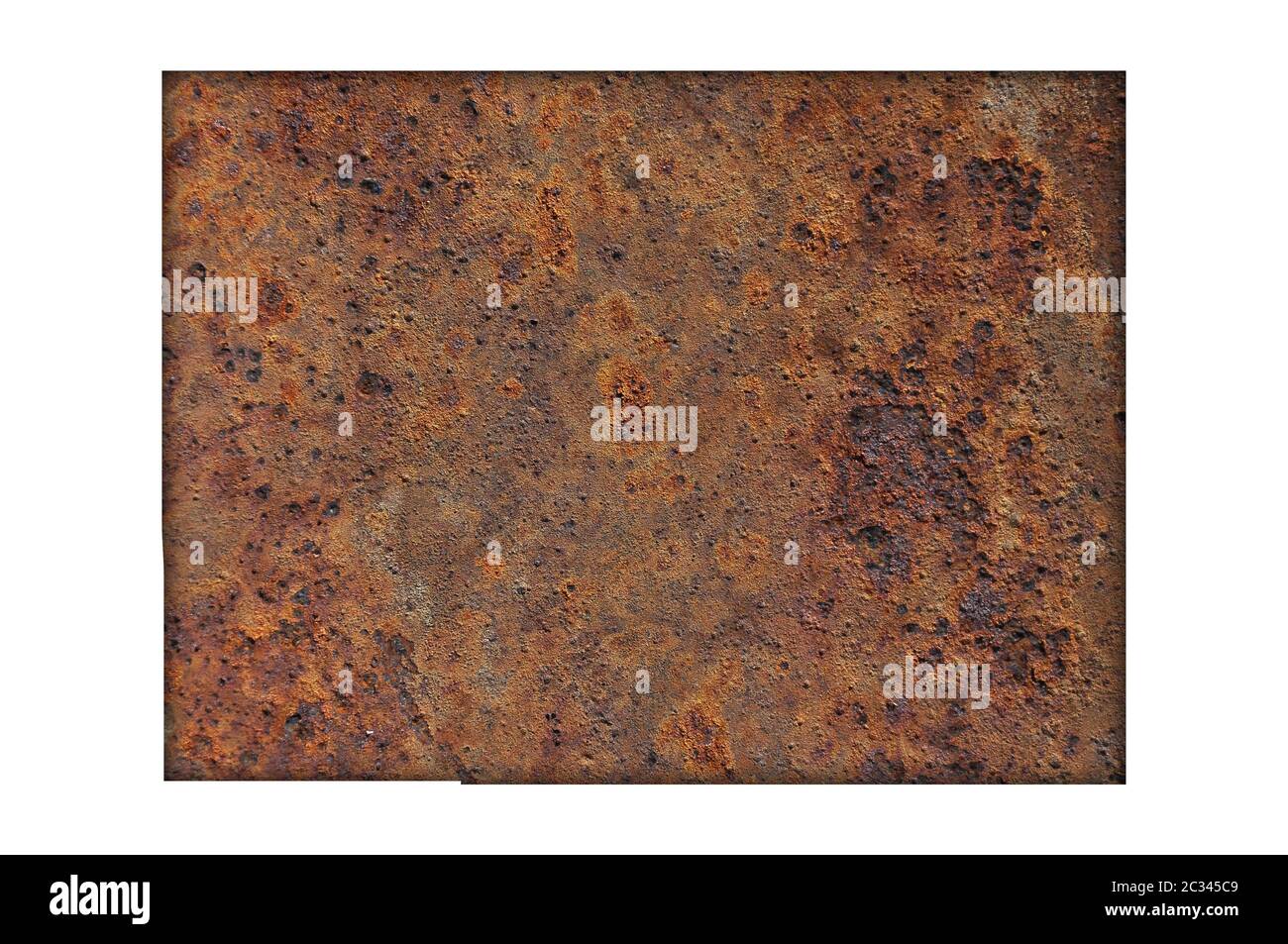 Mappa di Colorado sul metallo arrugginito Foto Stock