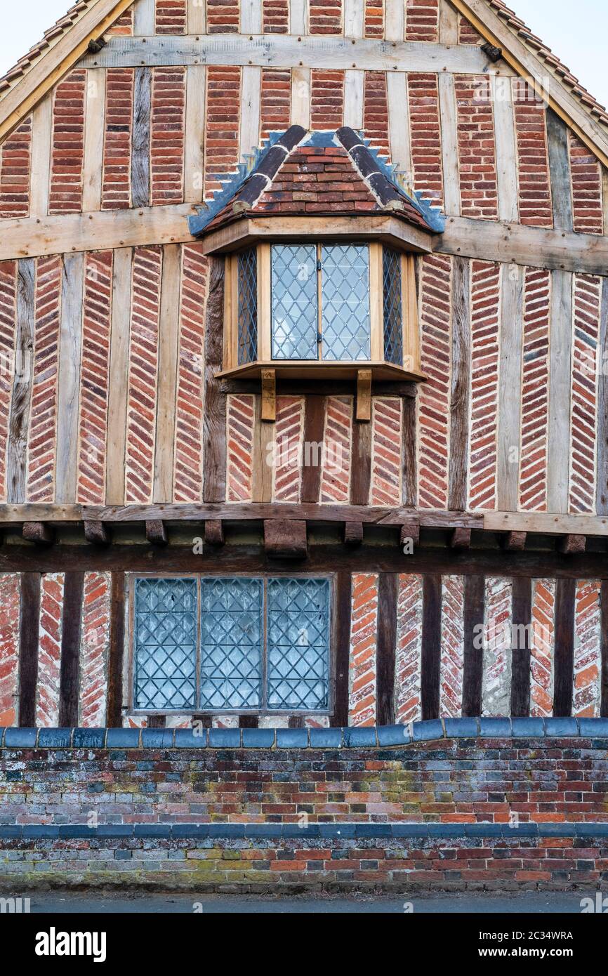 Colomba House. Casa con struttura in legno a Stewkley, Buckinghamshire, Inghilterra. Si pensa sia la più antica proprietà di Stewkley Foto Stock