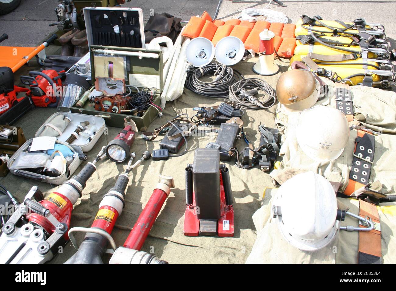 attrezzature antincendio Foto Stock