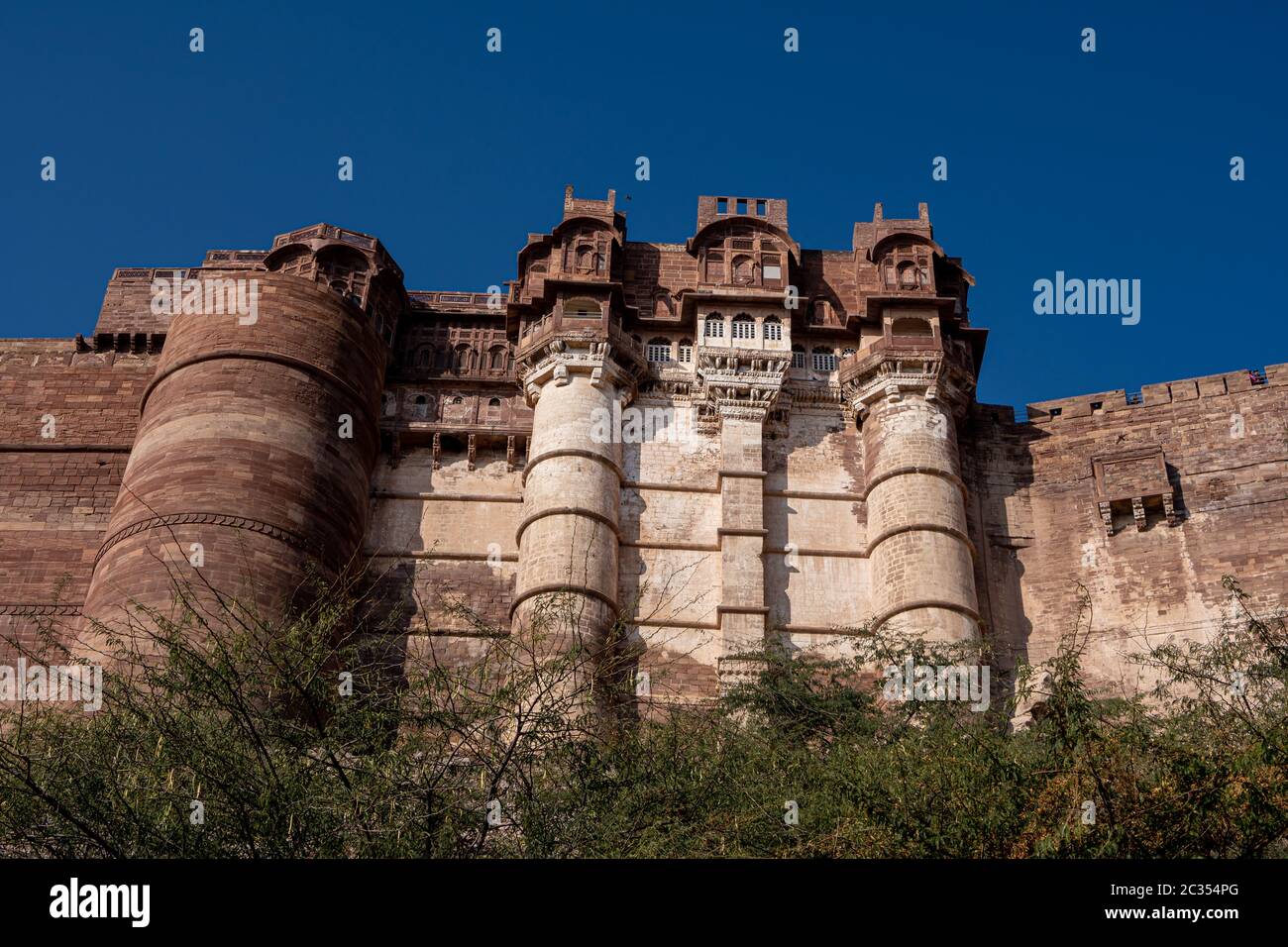 esterno del forte mehrangarh Foto Stock
