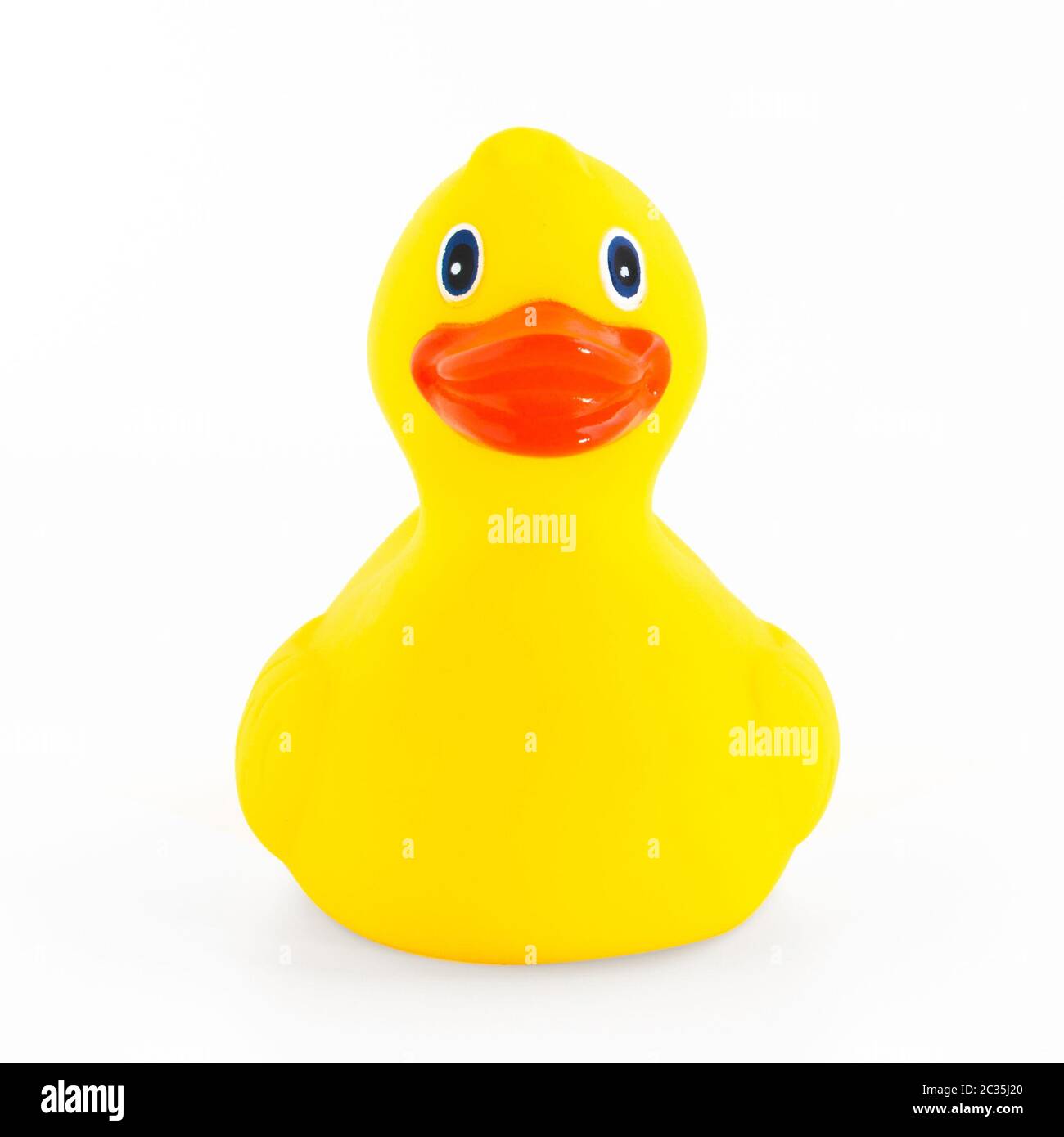 Giallo anatra di gomma Foto Stock