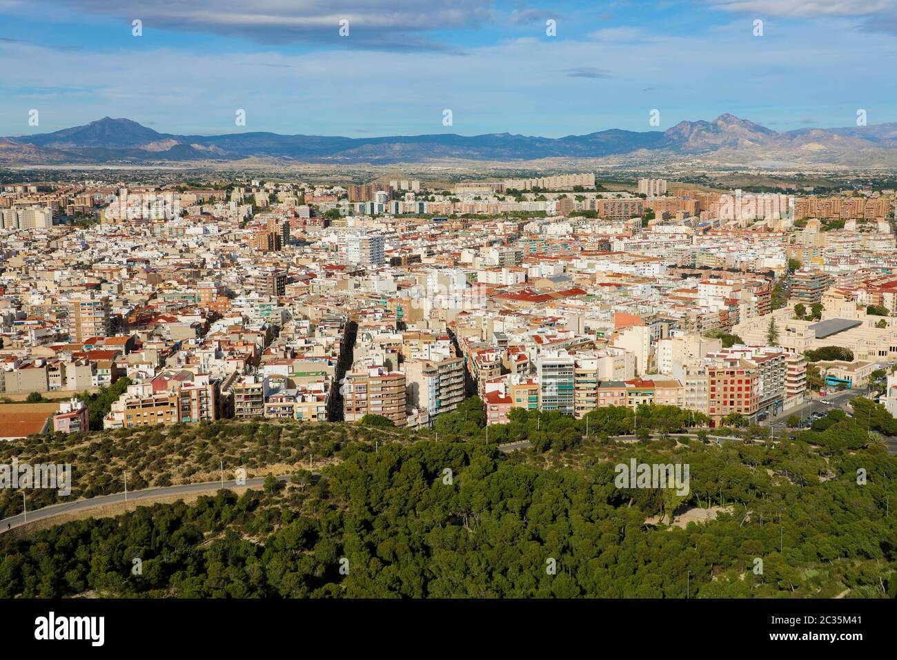 Bellissimo paesaggio di Alicante, Spagna Foto Stock
