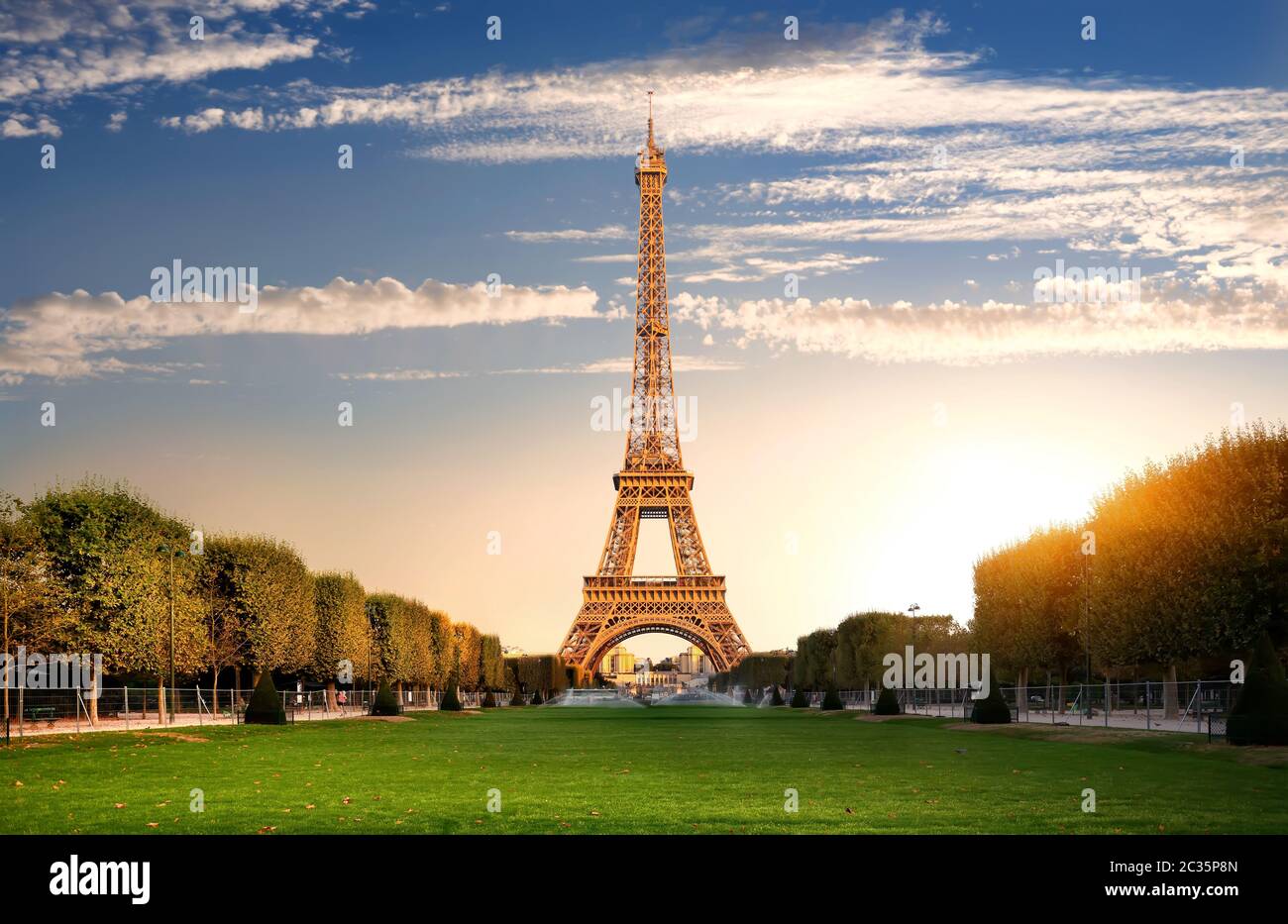 Champs de Mars Foto Stock