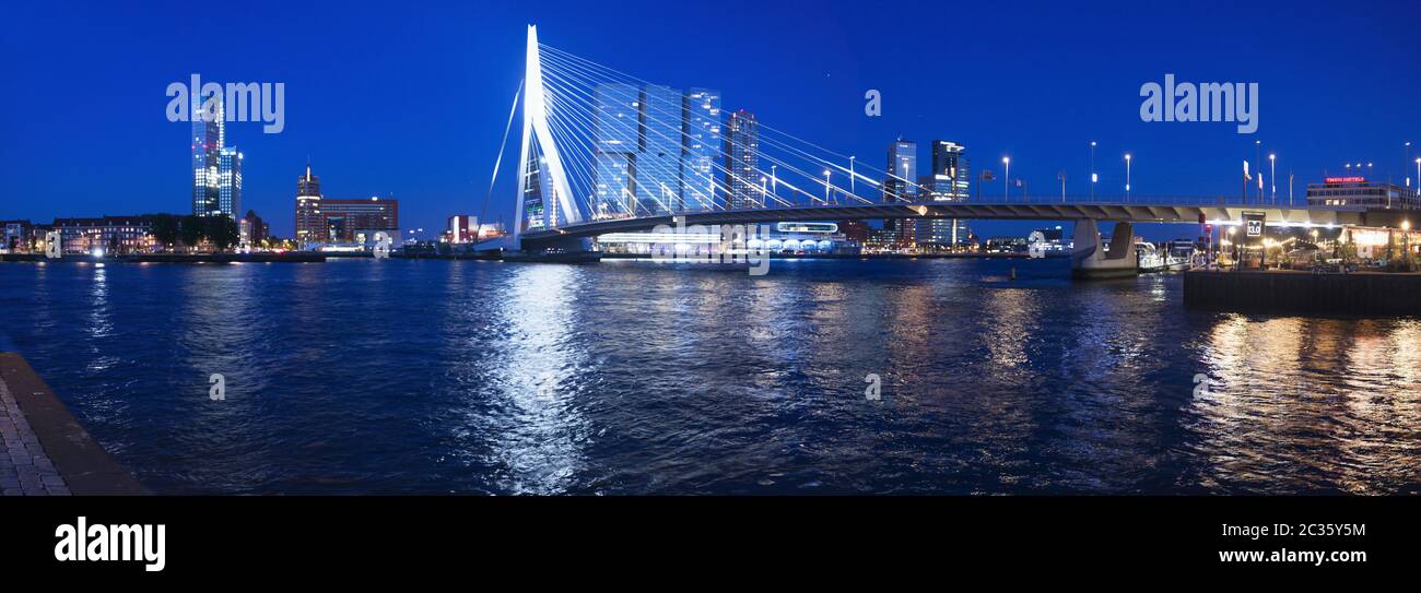 Ponte Erasmus di Rotterdam, Foto Stock