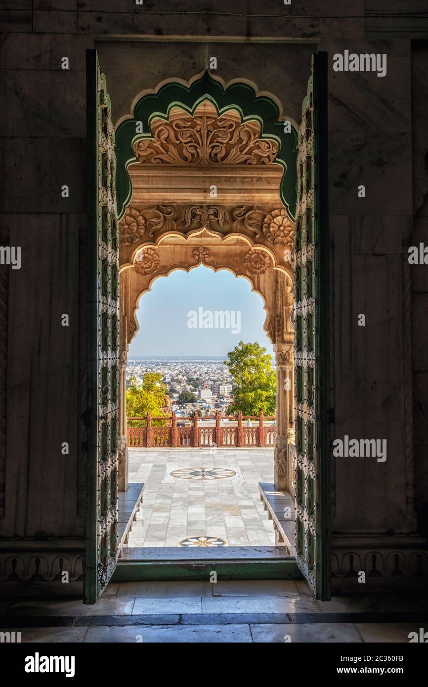 schema di ingresso di jaswant thada Foto Stock