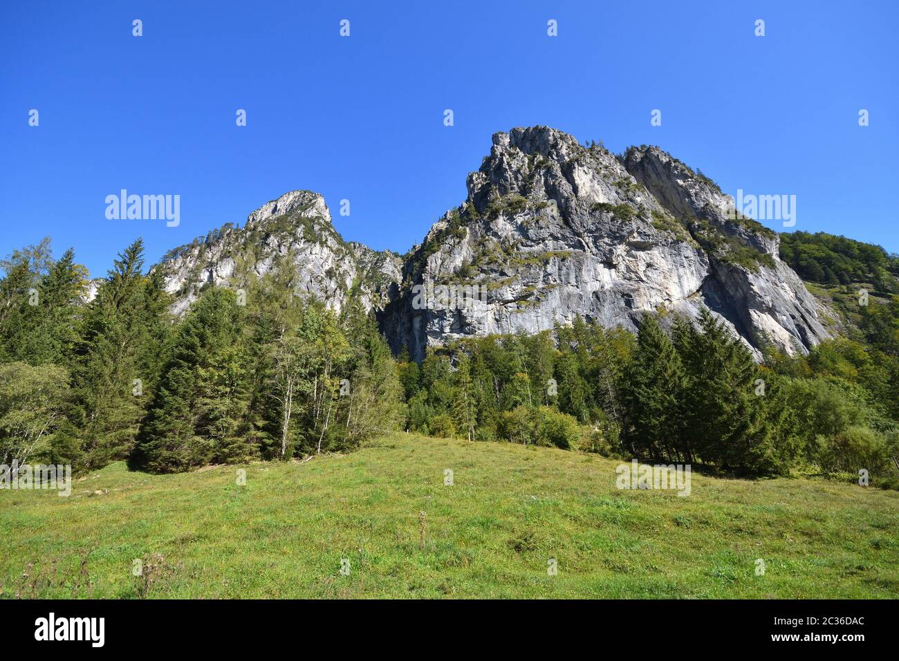 La parete di kamper di roccia Foto Stock