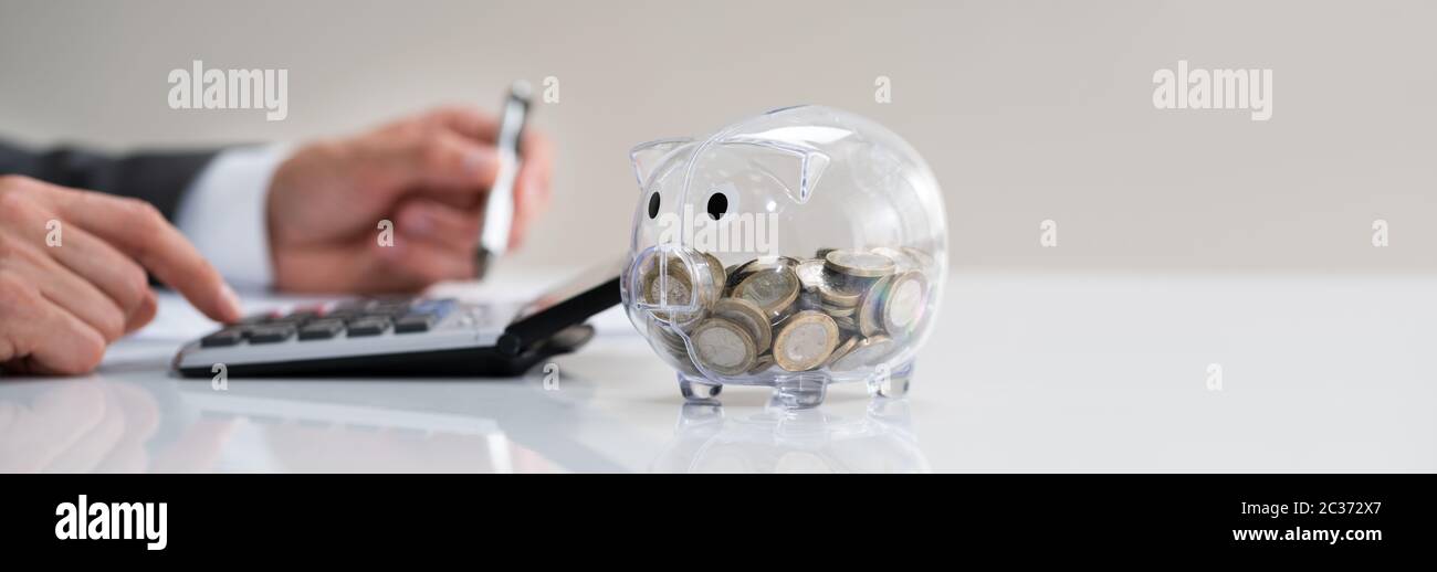 Risparmia denaro, audit finanziario e imposta sulle fatture Foto Stock