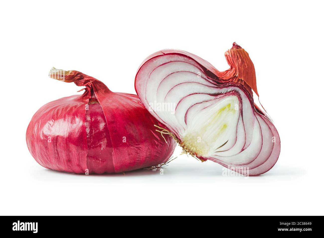 Cipolla rossa (scalogno) Foto Stock