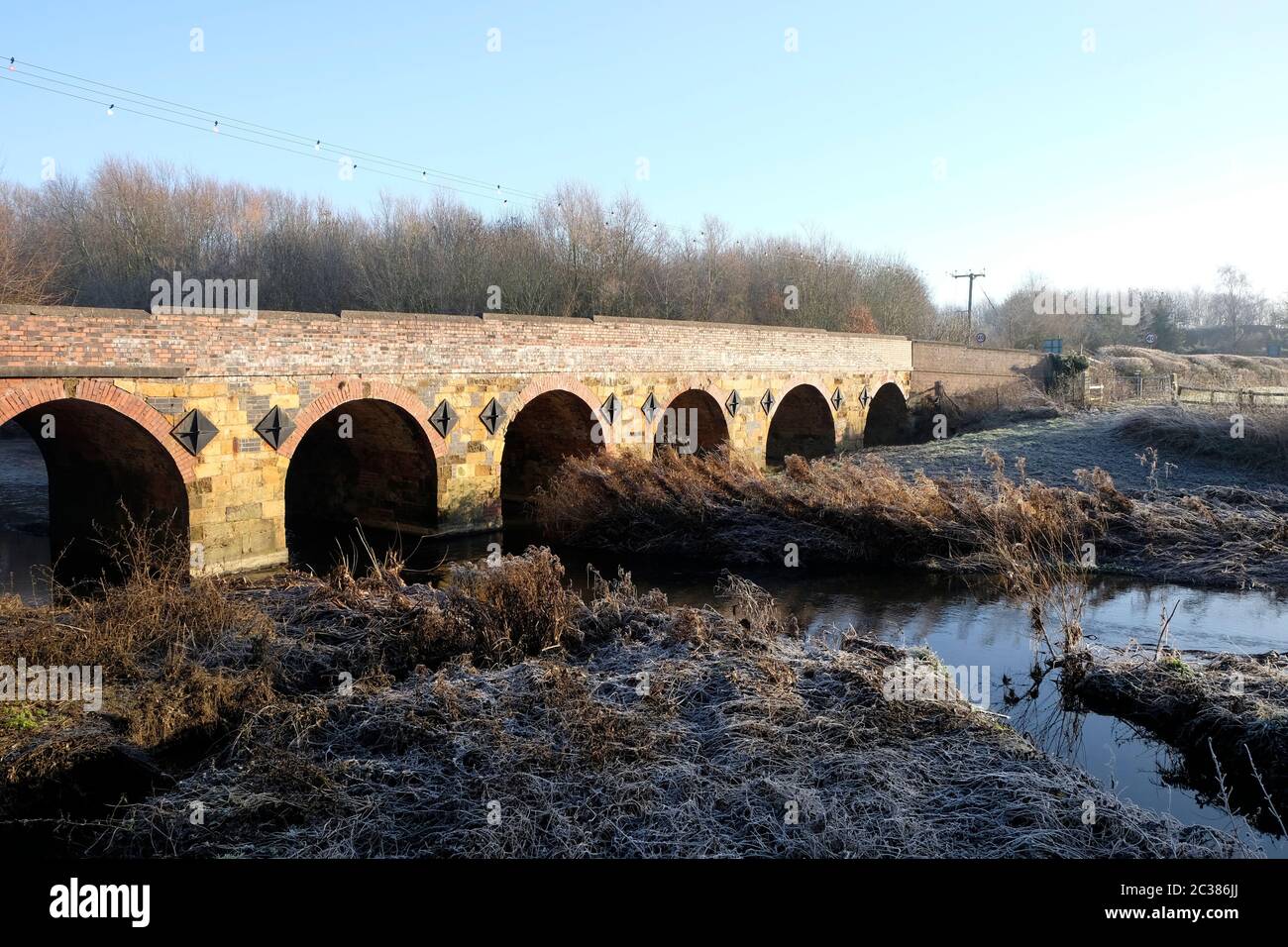 Il ponte sulla Stour a Shipston-on-Stour, Warwickshire. Foto Stock