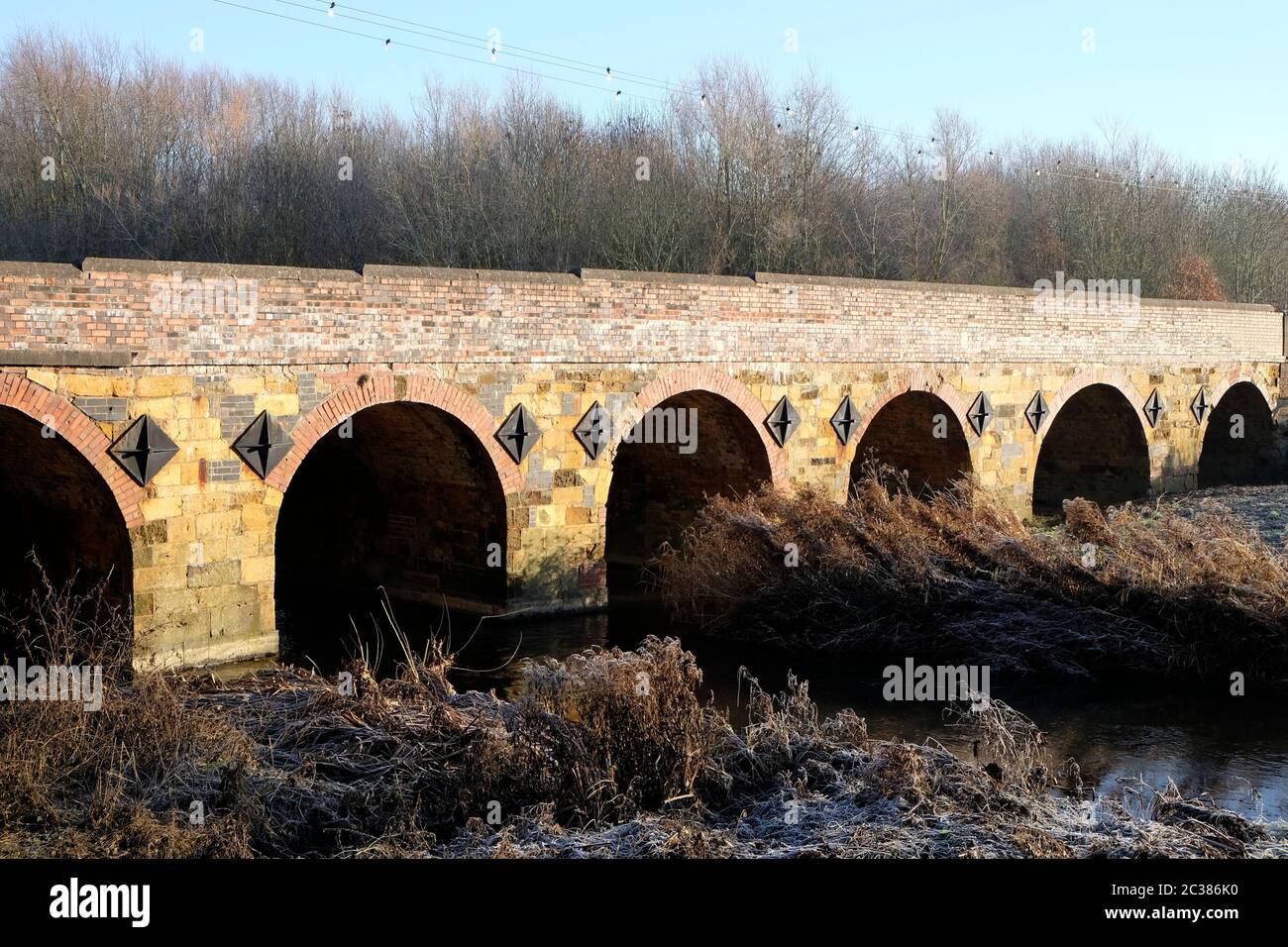 Il ponte sulla Stour a Shipston-on-Stour, Warwickshire. Foto Stock