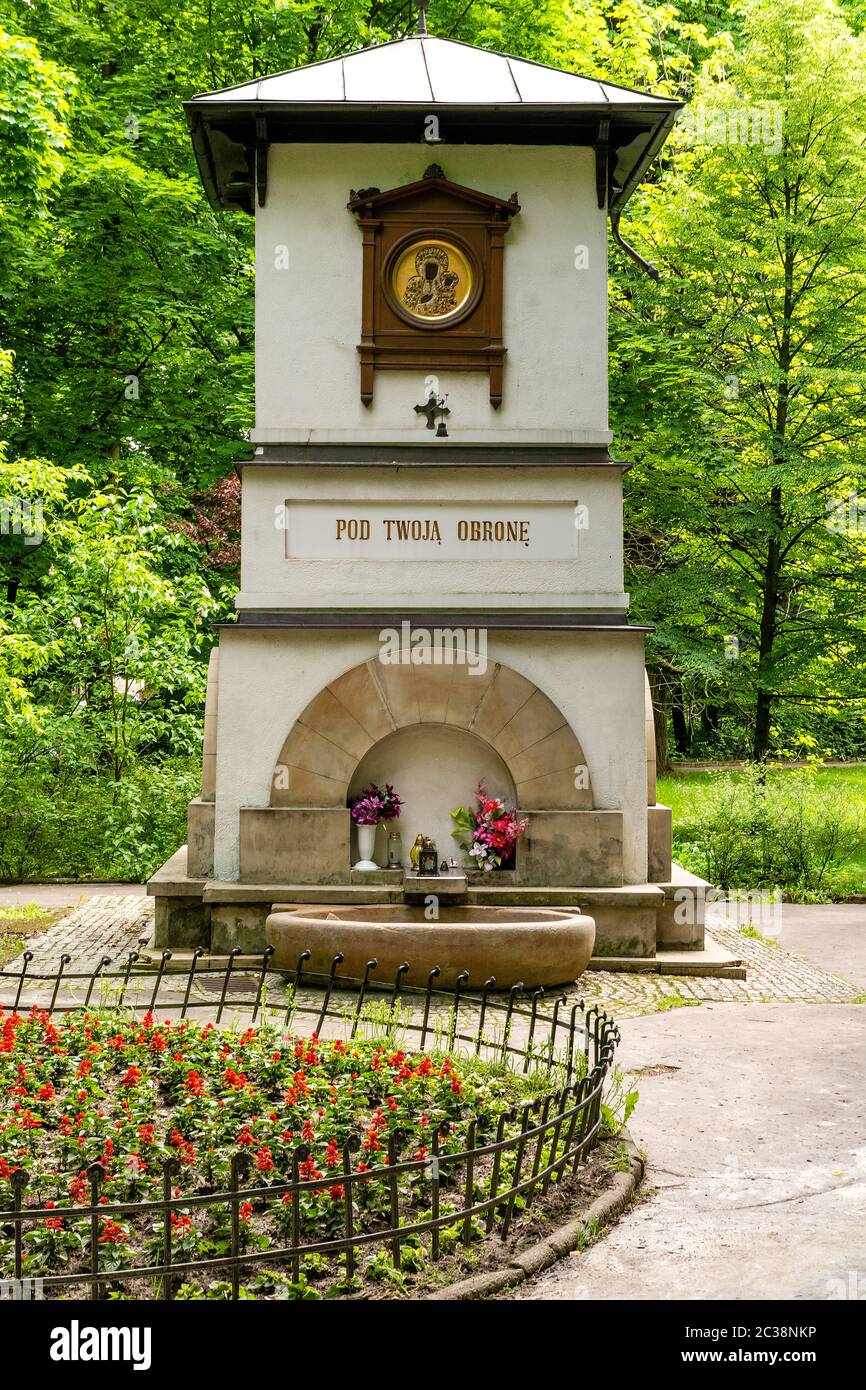 'Chapel' - serbatoio di zolfo nel parco di Krzeszowice (Polonia) Foto Stock