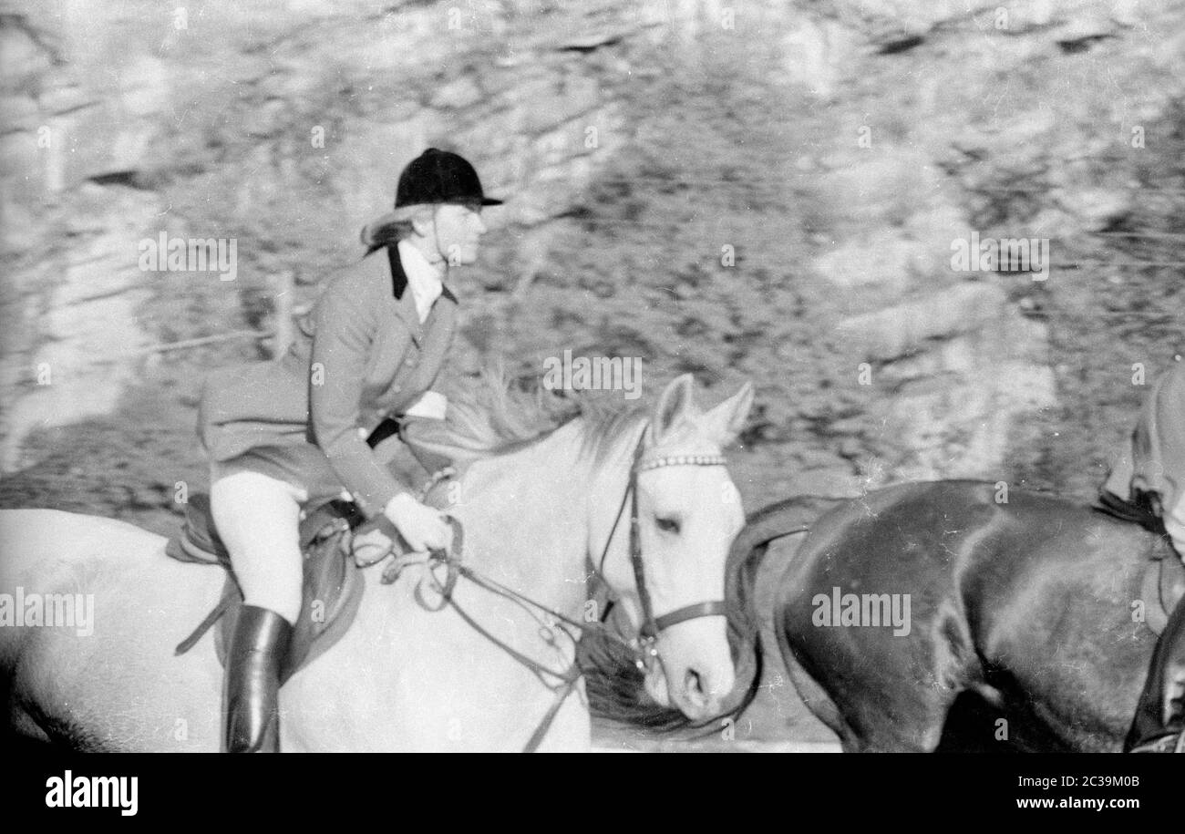 Caccia della forza di Par a Salisburgo nel 1965: Cacciatori a cavallo. Foto Stock