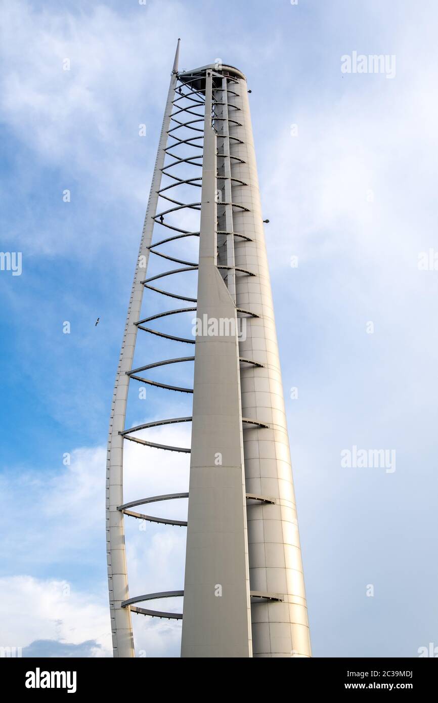 Glasgow Science Center Tower, River Clyde, Glasgow Regno Unito. Foto Stock