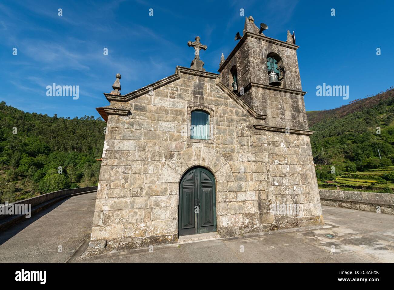 Chiesa di Cristo (Igreja Matriz do Sistelo), Sistelo, Arcos de Valdevez, Portogallo. Foto Stock