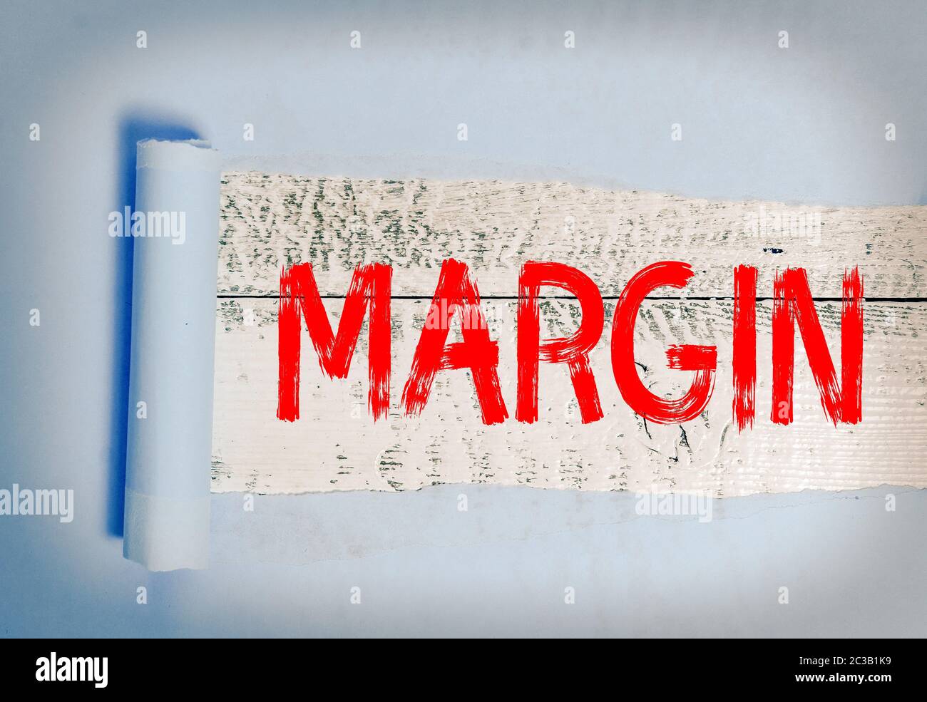 Margine testo scrittura parola. Foto di lavoro che mostra una quantità extra di qualcosa che può essere utilizzato in qualsiasi momento quando necessario Foto Stock