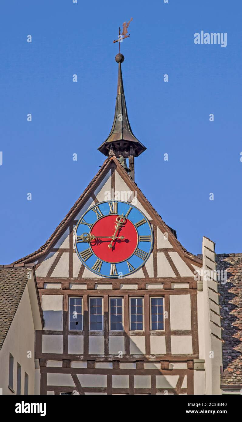 Porta della Città bassa Stein am Rhein, Svizzera Foto Stock