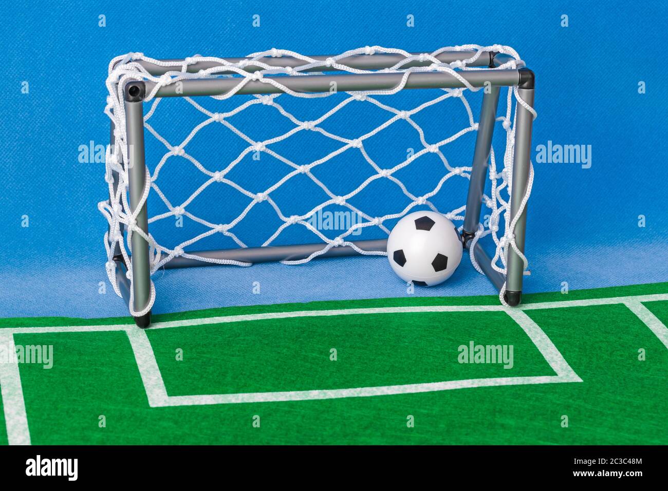 Toy campo di calcio e di gate Foto Stock