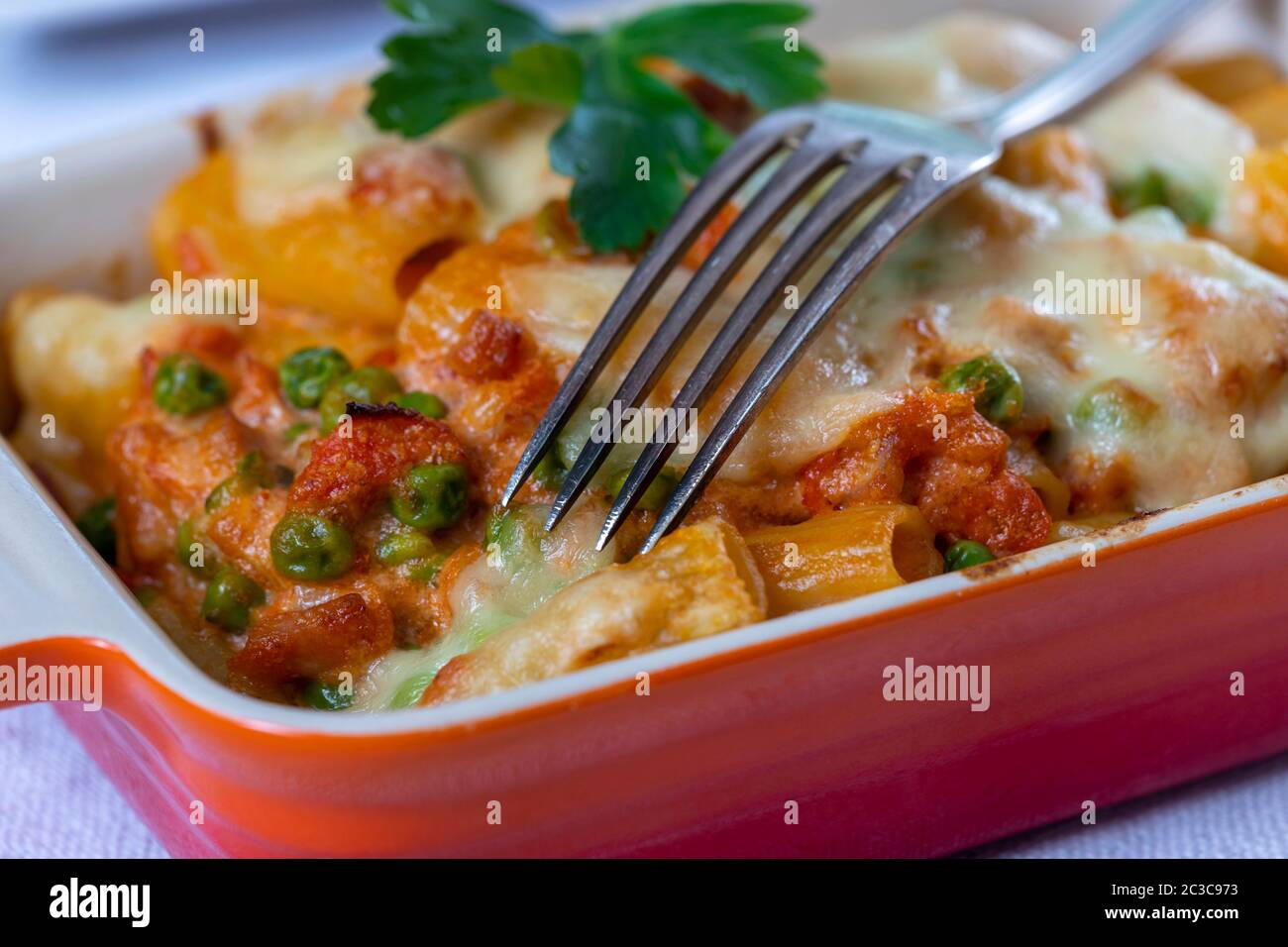 rigatoni alla emiliana in casseruola Foto Stock