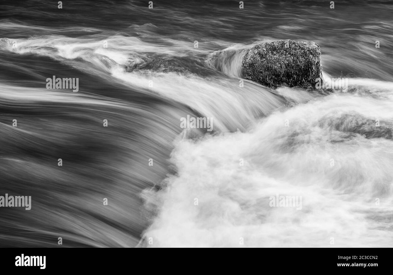 Cascate di Cauldron nel villaggio di Burton ovest Foto Stock