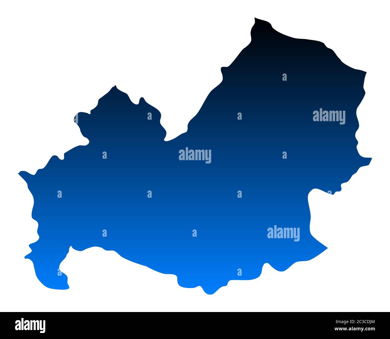 Mappa del Molise Foto Stock