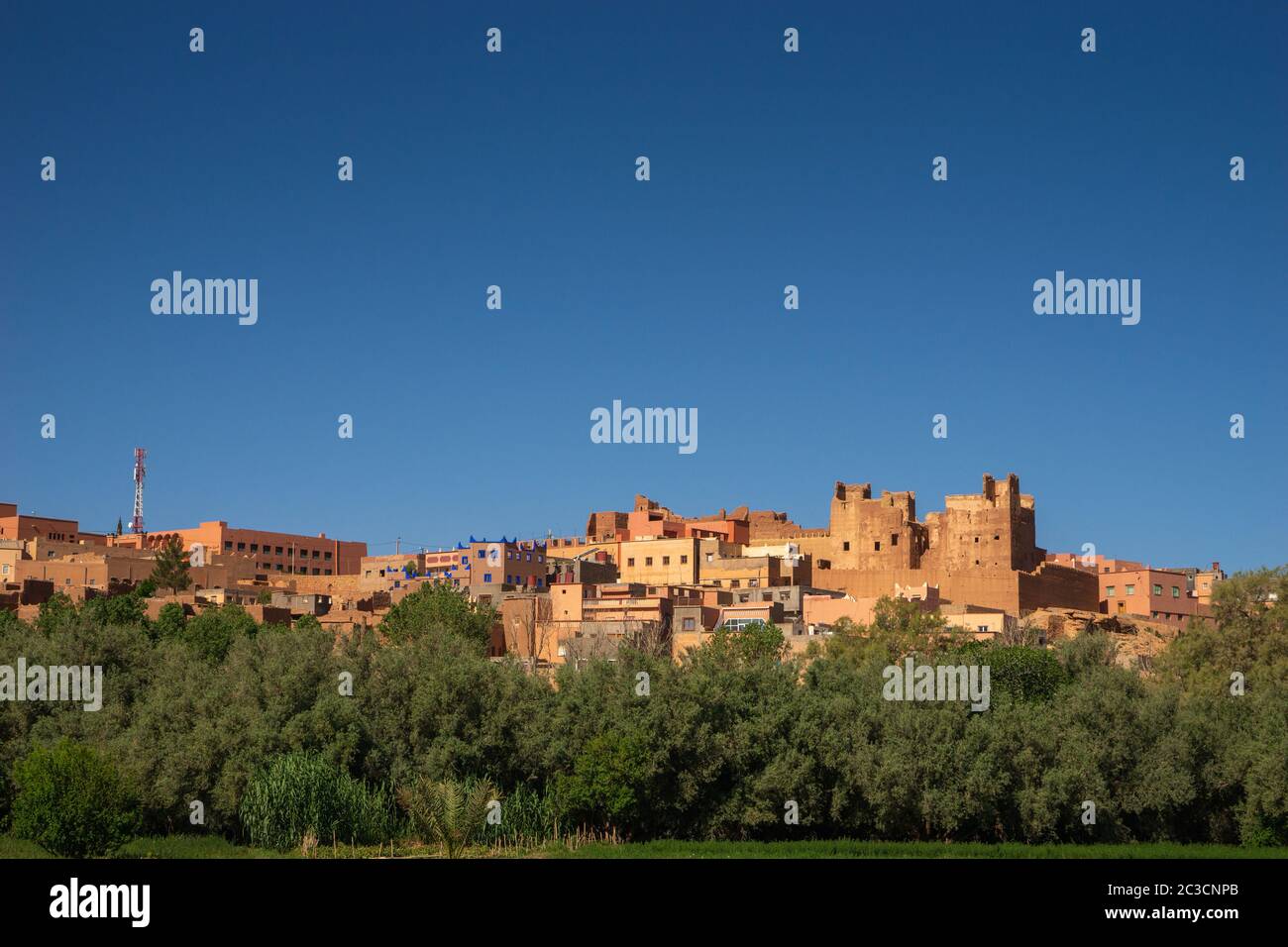 Città vecchia di Tinghir in Marocco Foto Stock