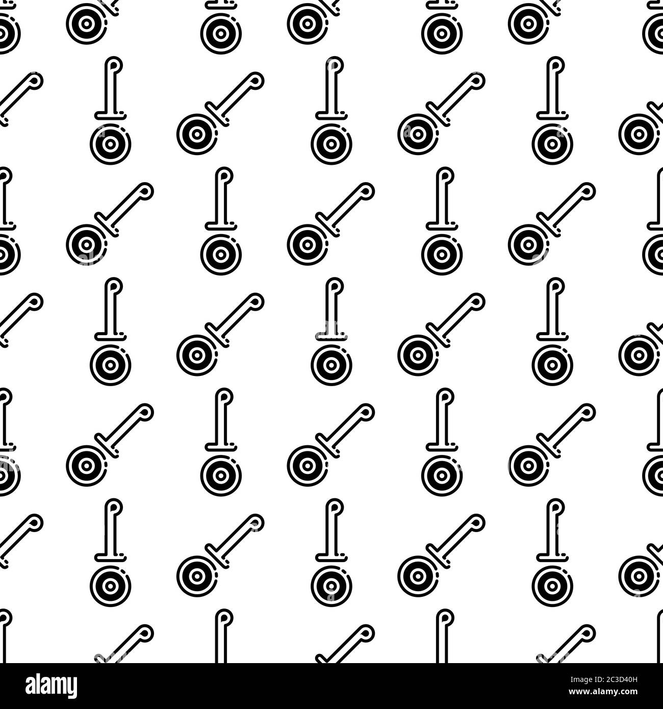 Icona di taglio della pizza motivo senza giunture, Pizza Slice Cutter disegno senza giunture Illustrazione grafica vettoriale Illustrazione Vettoriale