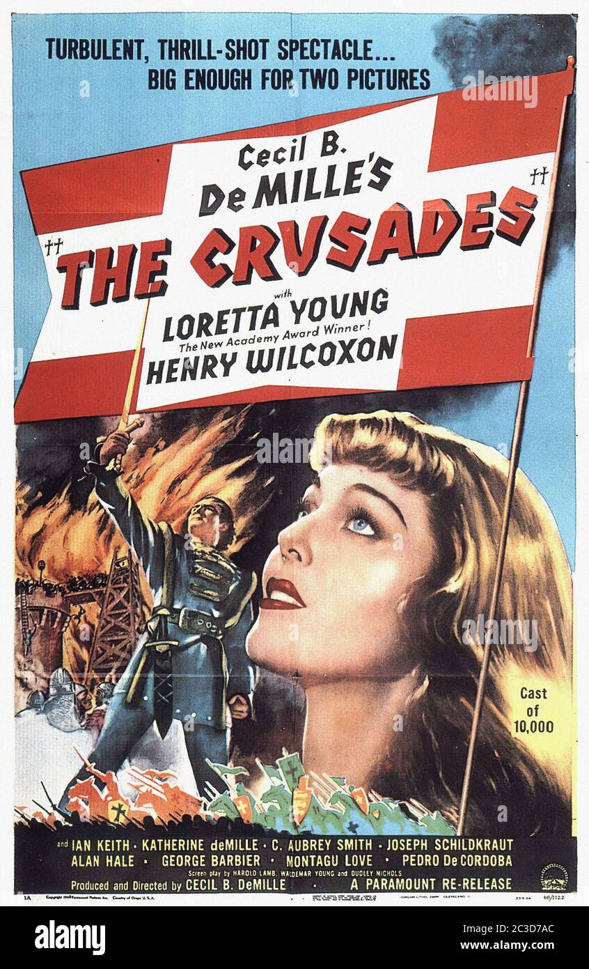 The Crusades - Poster di film d'epoca Foto Stock