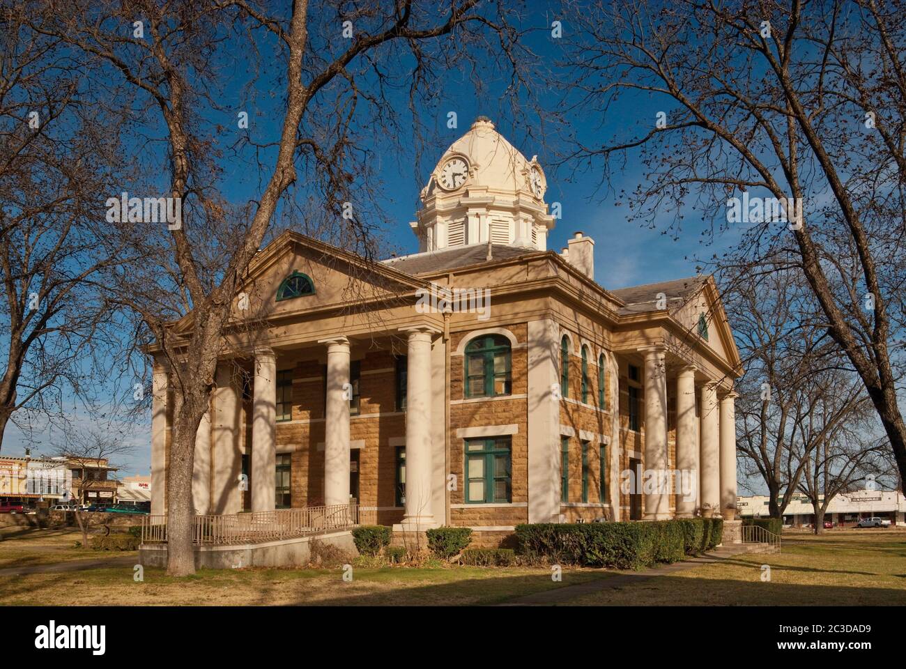 Mason County Courthouse, 1909, revival classico a Mason, Hill Country, Texas, Stati Uniti Foto Stock