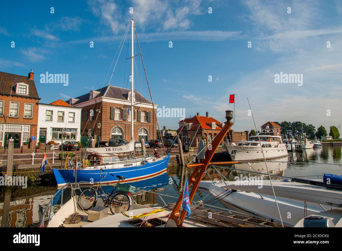 Vista di Willemstad, una città storica nella provincia olandese del Brabante Nord, Paesi Bassi. Foto Stock