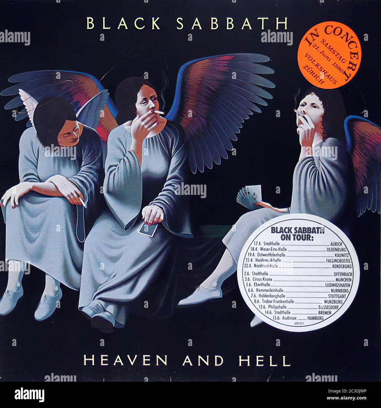 Black Sabbath Heaven and Hell Dio Vertigo - copertina LP in vinile d'epoca  da 12'' Foto stock - Alamy