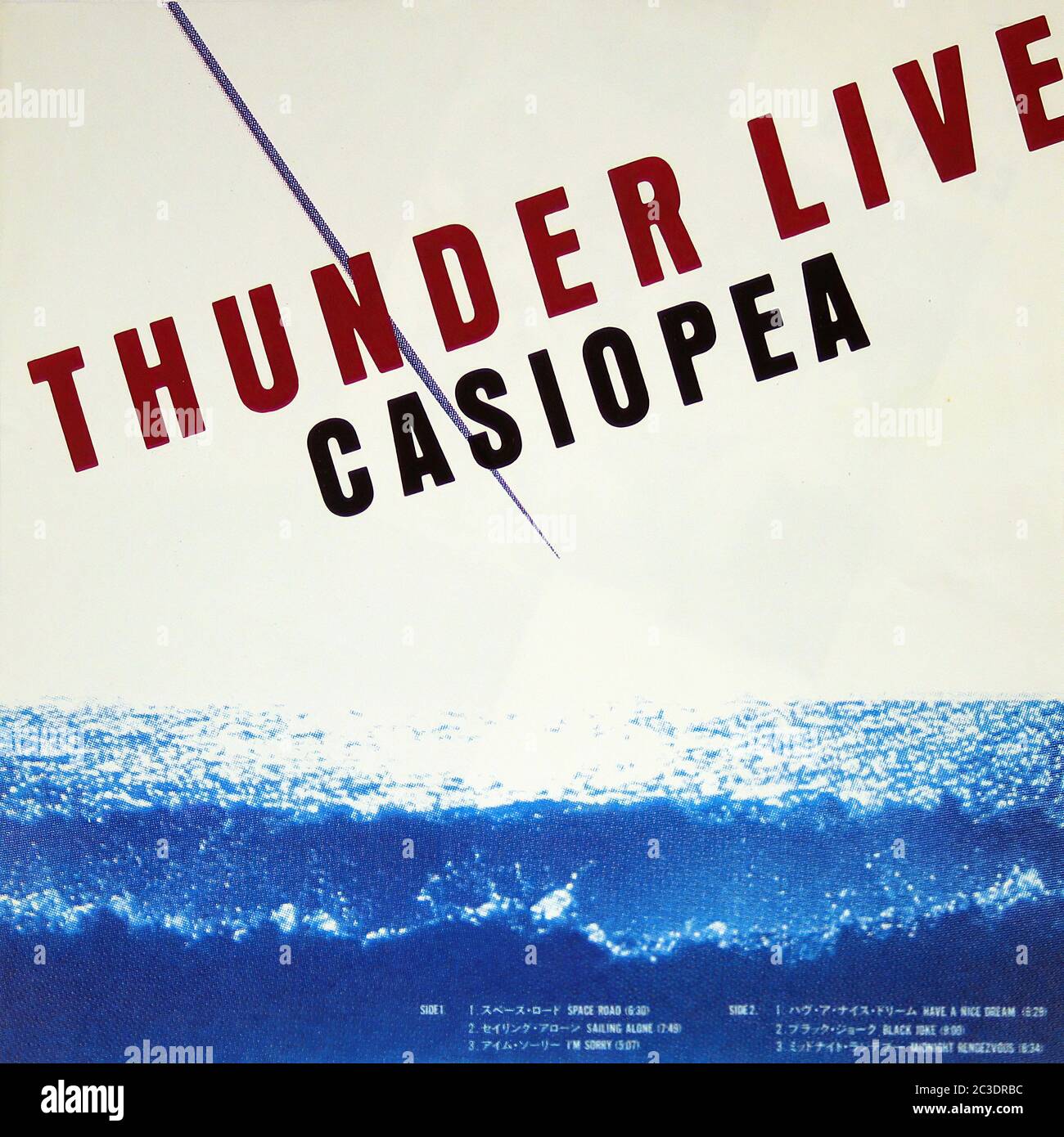 Casiopea Thunder Live Alfa Japan - Vintage 12'' copertina dell