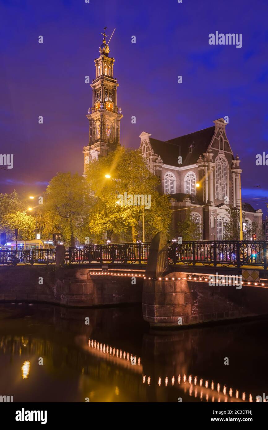 Paesaggio urbano di Amsterdam - Olanda Foto Stock