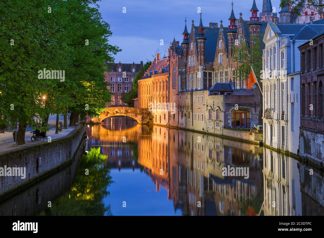 Brugge cityscape - Belgio Foto Stock