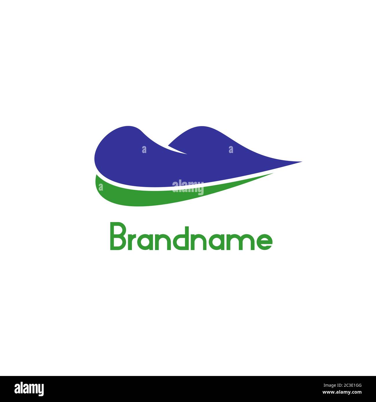 Modello con logo grafico, icona e simbolo, design moderno e minimalista, isolato su sfondo bianco. Illustrazione Vettoriale