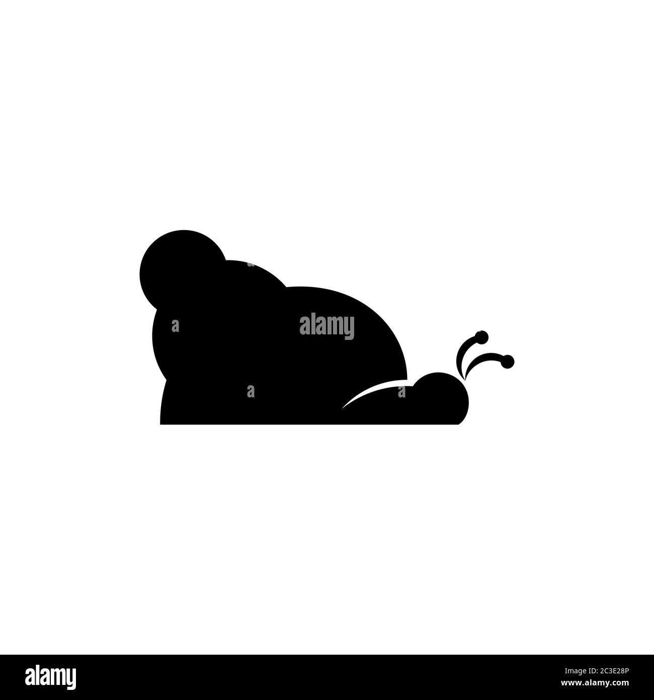 Modello con logo grafico a lumaca, concetto di silhouette, isolato su sfondo bianco. Illustrazione Vettoriale Modello con logo grafico a lumaca, concetto di silhouette, isolato su sfondo bianco. Illustrazione Vettoriale