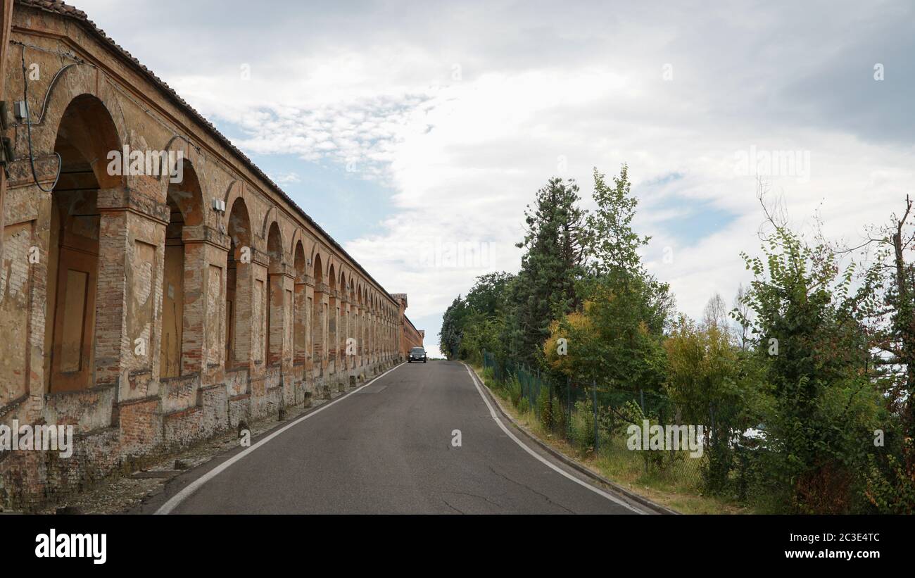 Architettura cittadina a Bologna. Foto Stock