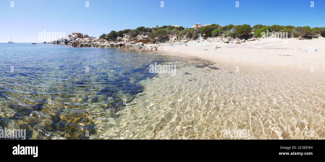 Corsica del Sud, vacanze in acqua sull'isola di bellezza. Foto Stock