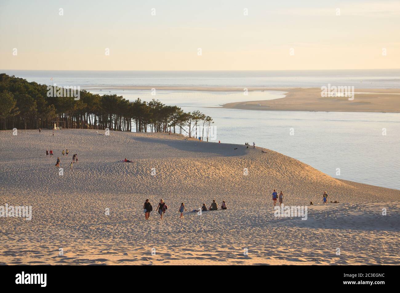 Vacanze intorno alla baia di Arcachon e la duna pilat, Francia Foto Stock