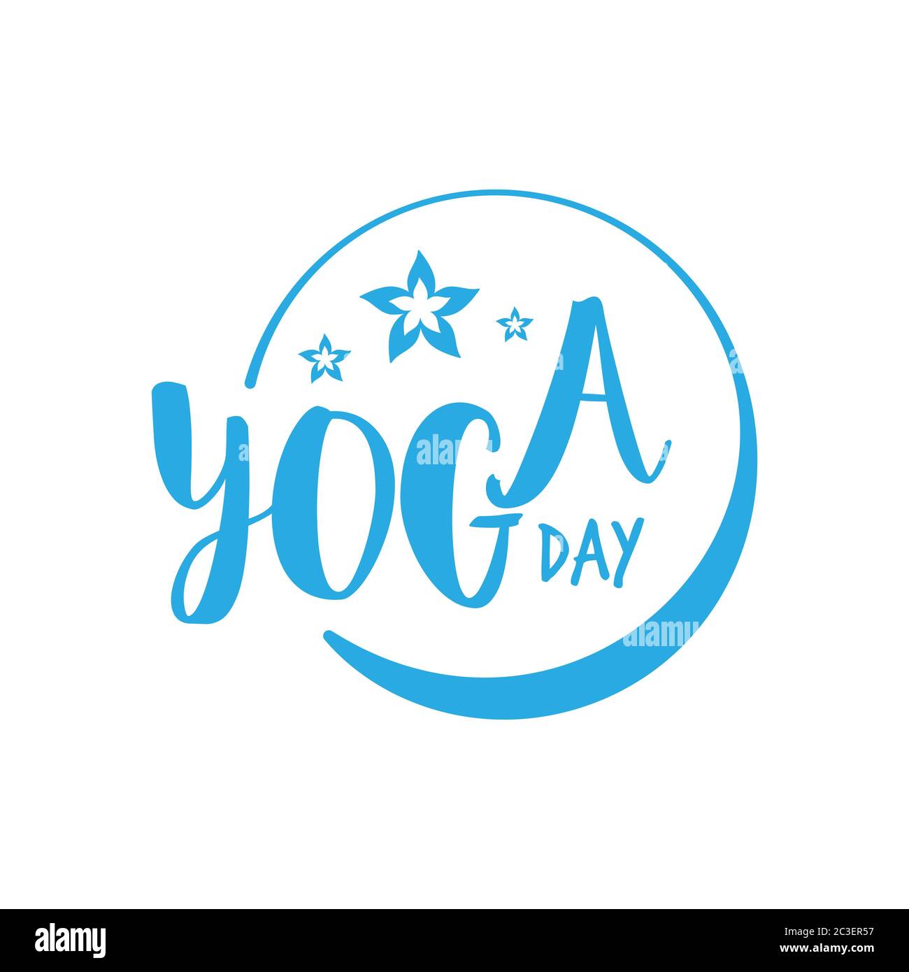 Illustrazione vettoriale della giornata internazionale dello yoga. Banner, brochure e poster per l'illustrazione vettoriale della Giornata Internazionale dello Yoga. 21 giugno festeggia la bacchetta Illustrazione Vettoriale