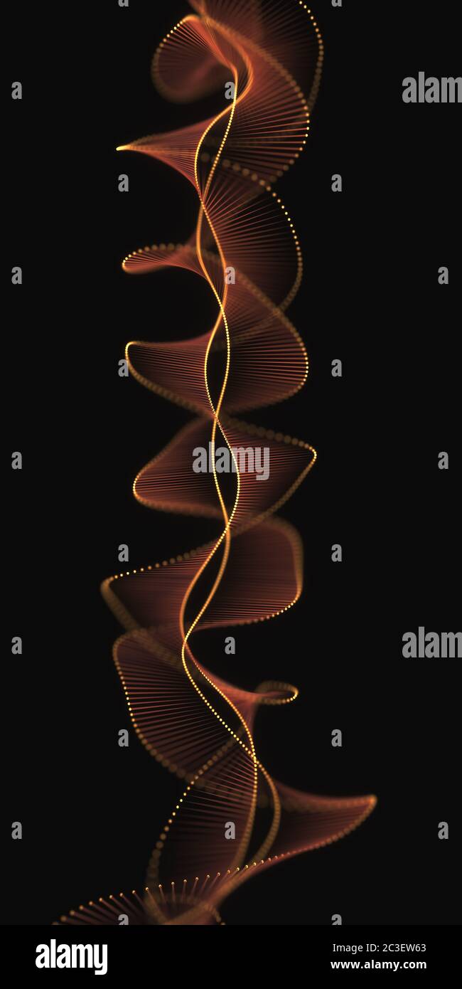 Molecola elicoidale, illustrazione. Foto Stock
