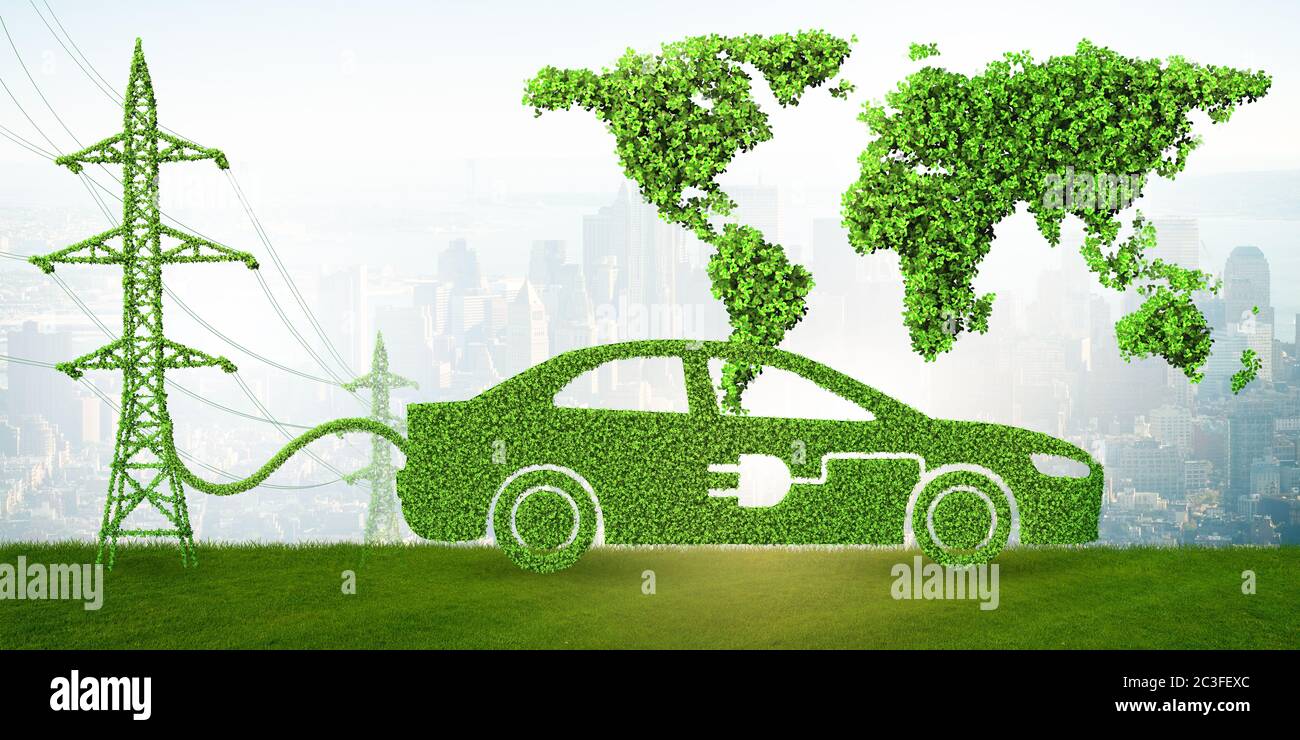 Energia verde concetto - 3d rendering Foto Stock