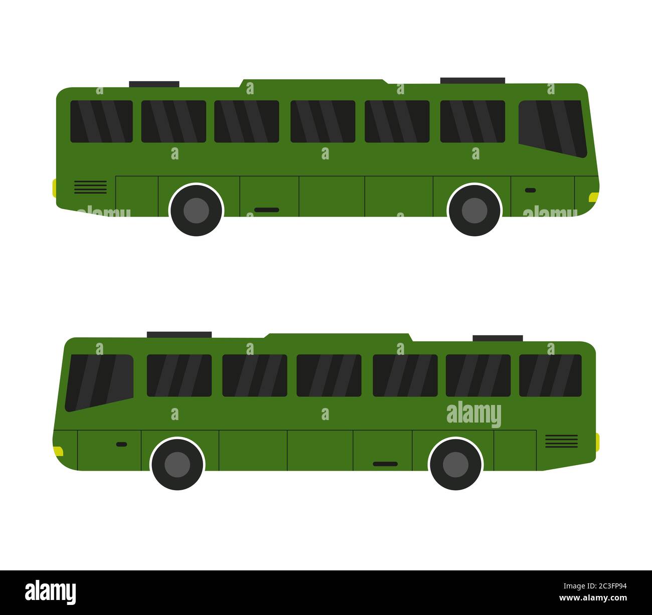 icona del bus illustrata in vettore su sfondo bianco Foto Stock