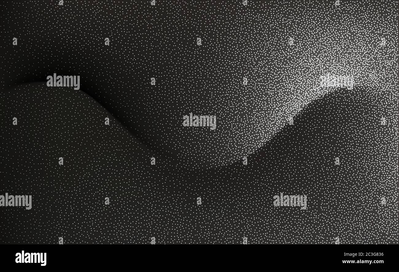 Sfondo vettoriale astratto, onda d'ombra a flusso monocromatico con effetto di imbianchino per brochure di progettazione, sito Web, volantino. Illustrazione Vettoriale